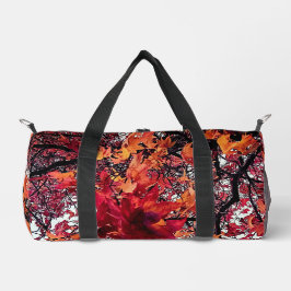 Bolso De Deporte Pequeño hojas naranja y roja