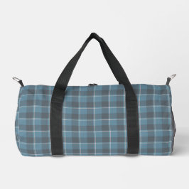 Bolso De Deporte Pequeño Hoki Blue and Shuttle Gray Plaid