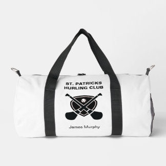 Bolso De Deporte Pequeño Hurling personalizado / engranaje Camogie (blanco)