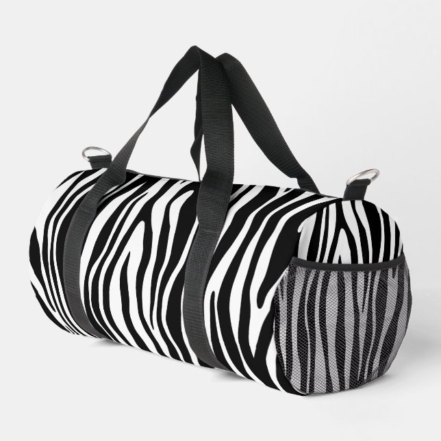 Bolso De Deporte Pequeño Impresión de cebra (Esquina derecha)
