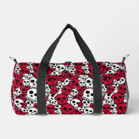 Impresión del patrón de cráneo gótico de cerezo