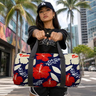 Bolso De Deporte Pequeño Impresión hawaiana moderna