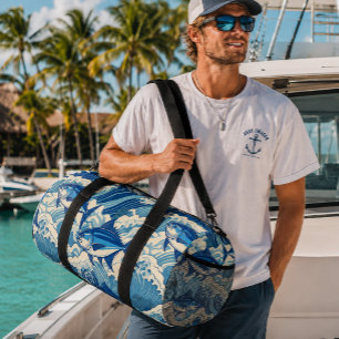 Bolso De Deporte Pequeño Impresión hawaiana moderna