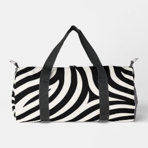 Bolso De Deporte Pequeño Impresión moderna de rayas de cebra