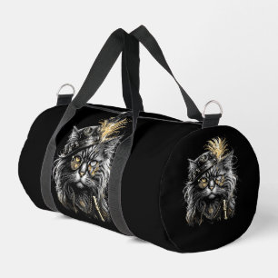 Bolso De Deporte Pequeño Impresionante gato steampunk