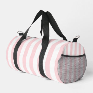 Bolso De Deporte Pequeño Imprimir Cortar Sew Bag Duffel Trazo Blanco Rosa