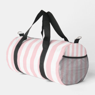 Bolso De Deporte Pequeño Imprimir Cortar Sew Bag Duffel Trazo Blanco Rosa