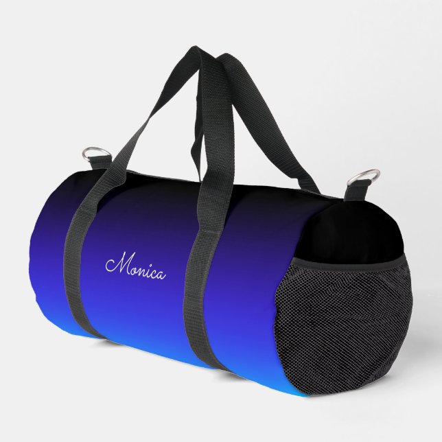 Bolso De Deporte Pequeño Índigo negro y azul acuático (Esquina derecha)