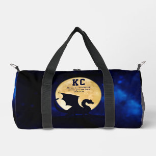 Bolso De Deporte Pequeño Iniciales Minimalistas de dragón de medianoche vue