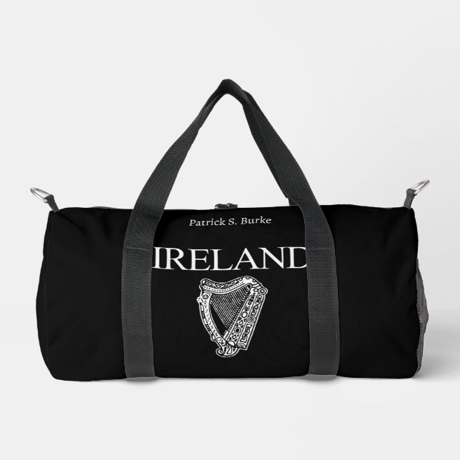 Bolso De Deporte Pequeño IRLANDA ⭐ - El Harp irlandés personalizado (Anverso)