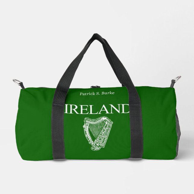 Bolso De Deporte Pequeño IRLANDA ⭐ - El Harp irlandés personalizado (Anverso)