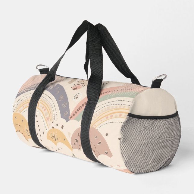 Bolso De Deporte Pequeño Ivory Boho Rainbow (Esquina derecha)
