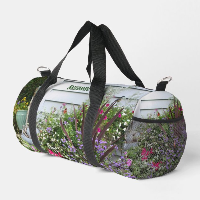 Bolso De Deporte Pequeño Jardín de flores del patio trasero personalizado (Esquina derecha)