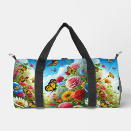 Bolso De Deporte Pequeño Jardín de mariposa bonito y flutter