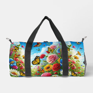 Bolso De Deporte Pequeño Jardín de mariposa bonito y flutter