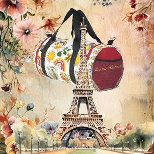 Bolso De Deporte Pequeño Jardín de primavera mariposa Arcoiris Sunshine Gre