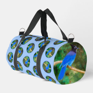 Bolso De Deporte Pequeño Jay de Steller pintando arte original de pájaro sa