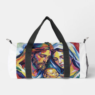 Bolso De Deporte Pequeño Jésus Marie et Joseph huile expressionniste