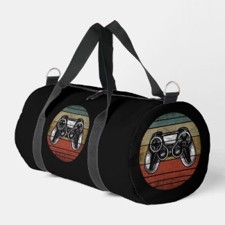 Bolso De Deporte Pequeño Jugador Antiguo en Blanco y Negro