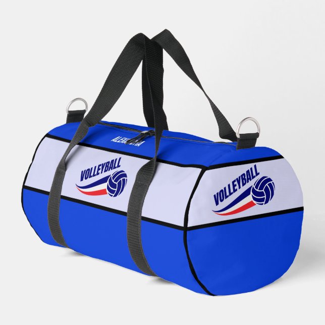 Bolso De Deporte Pequeño Jugador de voleibol Chica, cumpleaños, bandera de  (Esquina izquierda)