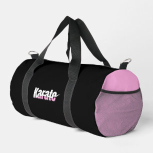Bolso De Deporte Pequeño Karate Martial Arts Girly Pink
