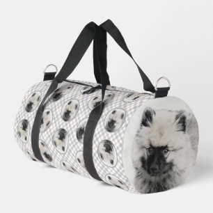 Bolso De Deporte Pequeño Keeshond Dibujando Kees Cuppy Cupe Arte Perro Orig