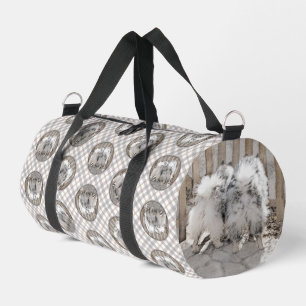 Bolso De Deporte Pequeño Keeshond Pintando manchas en el arte de los perros