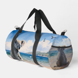 Bolso De Deporte Pequeño Koala en una playa de arena