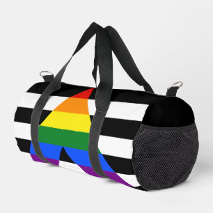 Bolso De Deporte Pequeño La bandera de aliado heterosexual de SlipperyJoe c