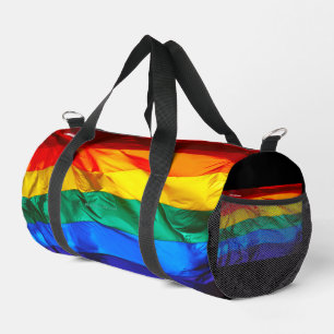 Bolso De Deporte Pequeño La bandera del orgullo gay de SlipperyJoe's ondean