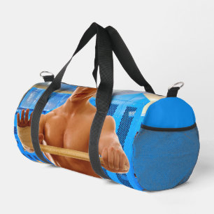 Bolso De Deporte Pequeño La camisa sin mangas de SlipperyJoe hombre musculo