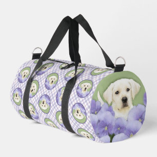 Bolso De Deporte Pequeño Labrador recuperador de cachorro pintando arte de