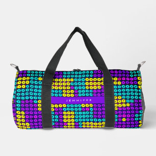 Bolso De Deporte Pequeño Ladrillos Coloridos Abstractos Modernos Patrón Geo