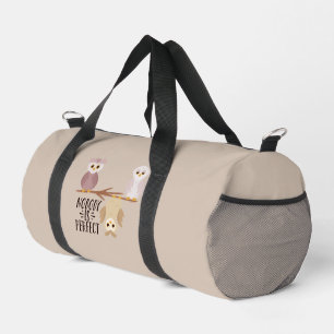 Bolso De Deporte Pequeño Lechuzas En Una Sucursal Nadie Es Perfecto