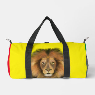 Bolso De Deporte Pequeño león acuarela Leo rey safari animal selva gato
