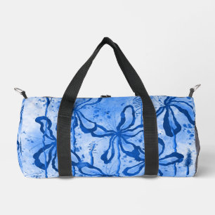 Bolso De Deporte Pequeño Lilies con tinta - Azul