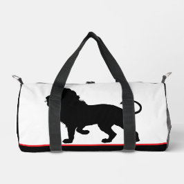 Bolso De Deporte Pequeño Lion Silhouette Black Red Trim