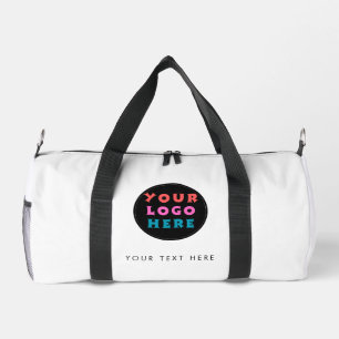 Bolso De Deporte Pequeño Logotipo Comercial Blanco Personalizado y Texto de