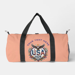 Bolso De Deporte Pequeño Logotipo de águila calva personalizado del equipo 