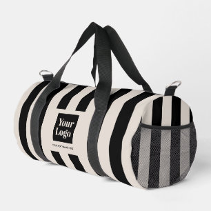 Bolso De Deporte Pequeño Logotipo moderno y elegante de negocio con rayas n