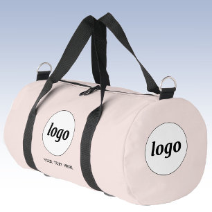 Bolso De Deporte Pequeño Logotipo Texto Promocional Negocios Rubor Rosa