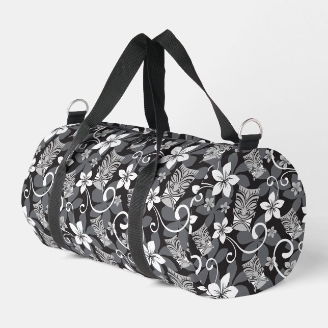 BOLSO DE DEPORTE PEQUEÑO LUAU TIKI PATTTERN (CHARCOAL) (Esquina izquierda)