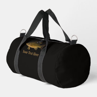 Bolso De Deporte Pequeño Lubina de Boca Grande Tu Texto Aquí Pez