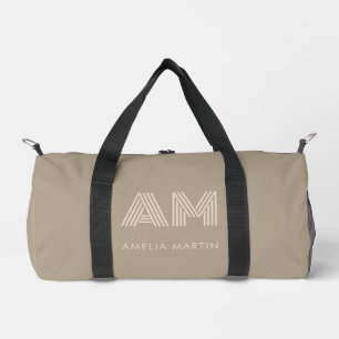 Bolso De Deporte Pequeño Lujo Minimalista Calidez Taupe Monograma