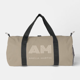 Bolso De Deporte Pequeño Lujo Minimalista Calidez Taupe Monograma