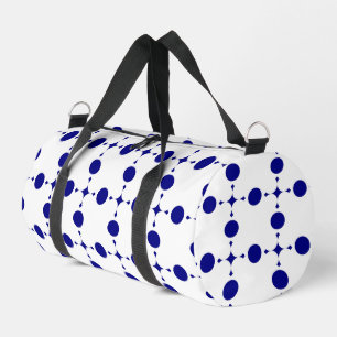 Bolso De Deporte Pequeño Lunares Azules Marinos, Patrón de Lunares, Puntos