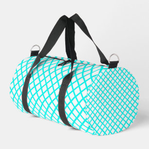 Bolso De Deporte Pequeño Lunares de Diamante Arlequín Blanco Verde Patrón P
