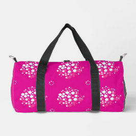 Bolso De Deporte Pequeño Magenta Minimal Dot Pattern Design