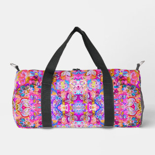 Bolso De Deporte Pequeño Magnífico colorido abstracto floral