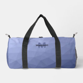Bolso De Deporte Pequeño Malla geométrica gris azul Monograma